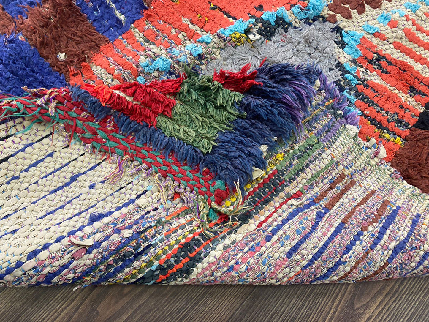 3x7 Feet Colorful Berber Tribal Runner Rug.