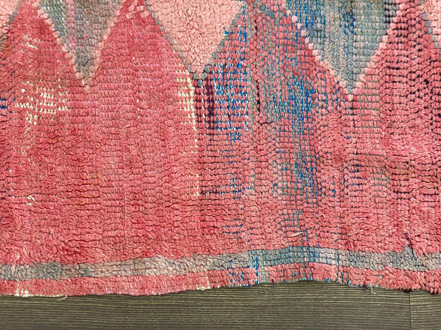 3x10 Moroccan narrow runner Rug, Bohemian Home décor Faded Red Rug.