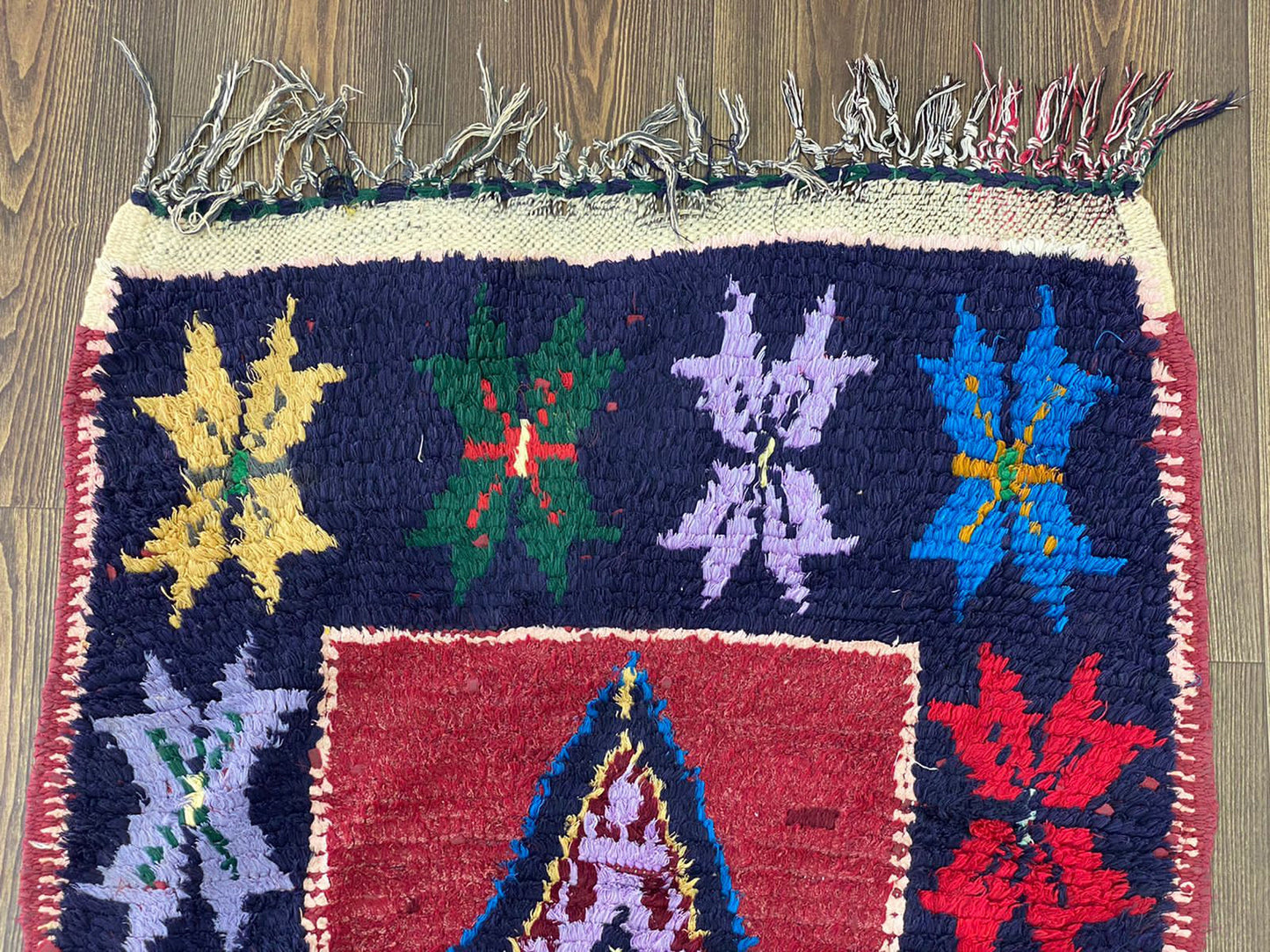 3x6 Vintage Berber Moroccan Runner Rug.