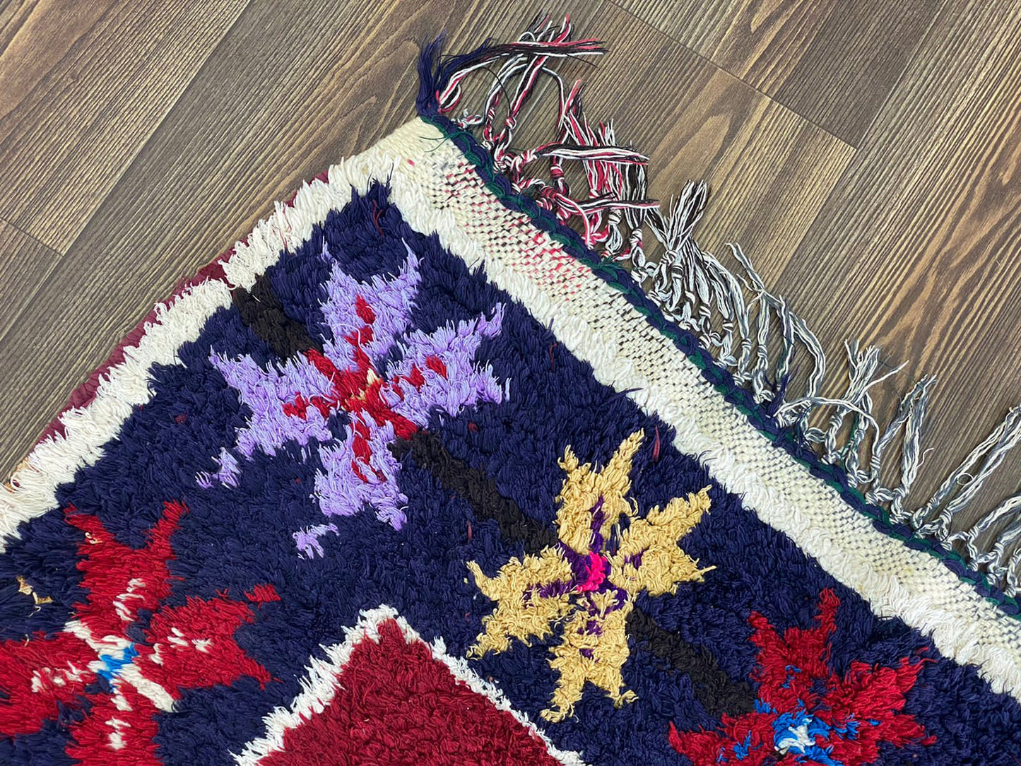 3x6 Vintage Berber Moroccan Runner Rug.