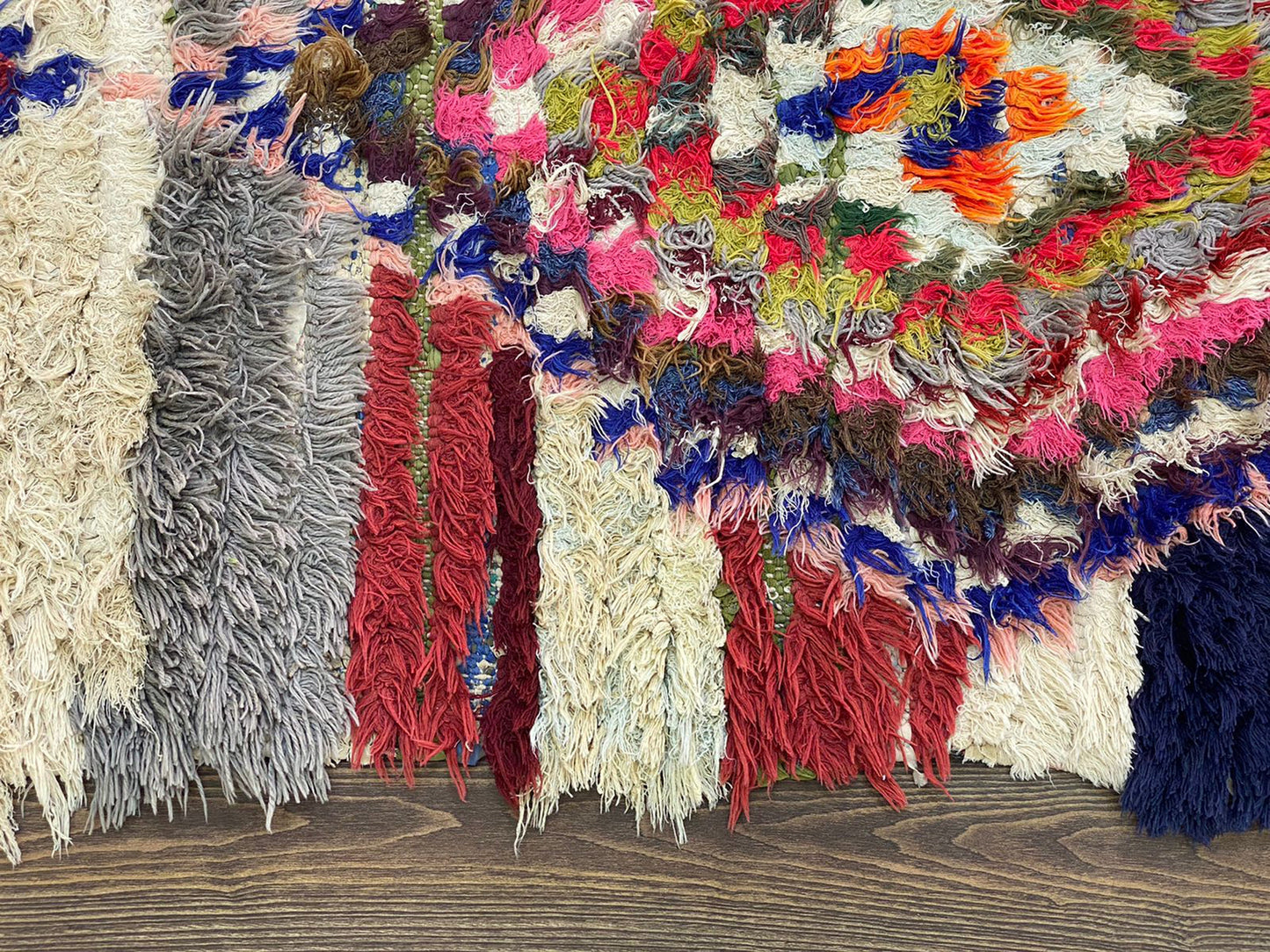 Tapis berbère long et étroit unique 2x8.