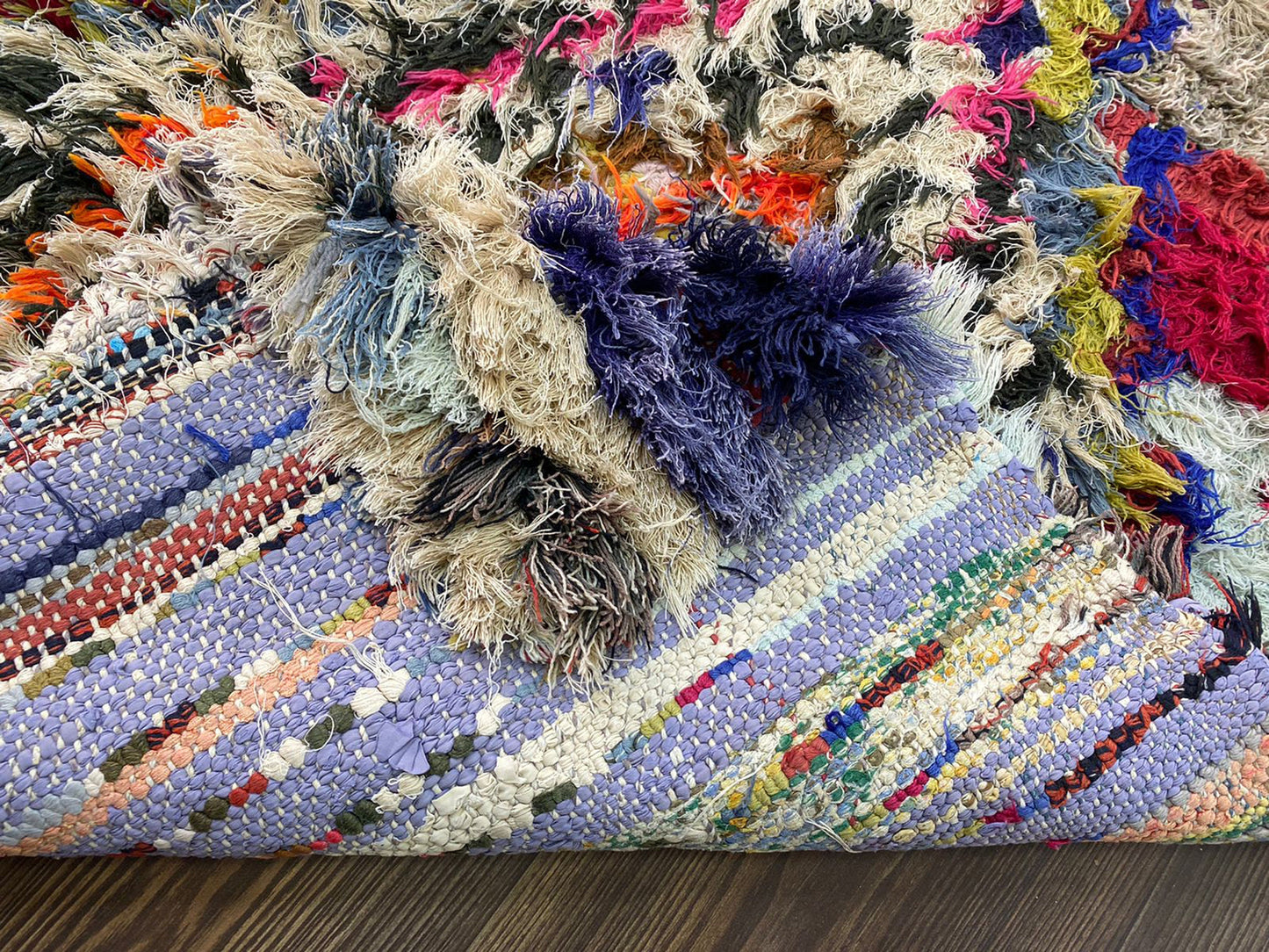 2x8 Unique Berber Long Narrow Rug Runner.