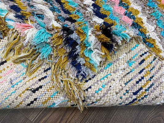 Tapis de couloir vintage marocain unique 2x6.