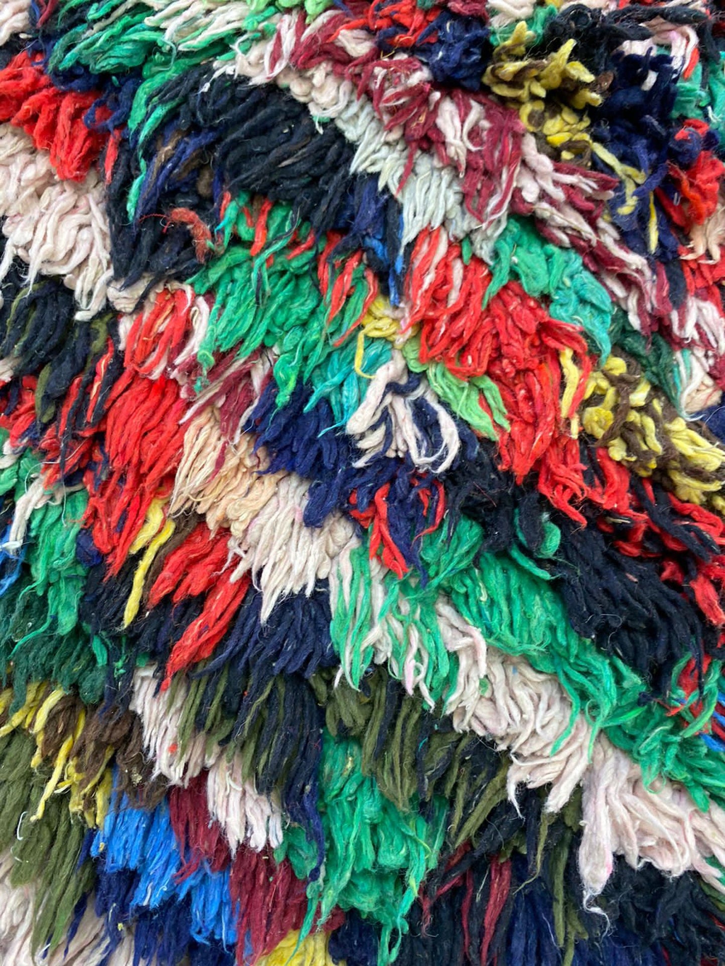Moroccan woven Cotton colored runners Rug, 3x9 Berber vintage Rug.