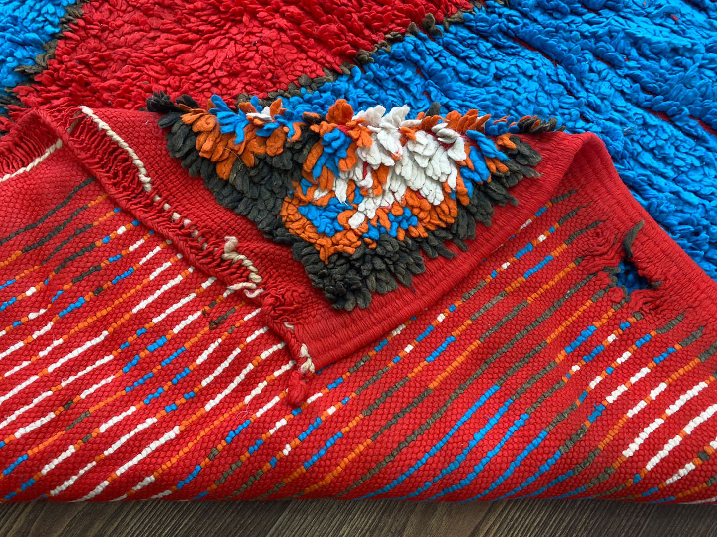 4x9 Moroccan rug, large area Rug, Berber vintage Rug.