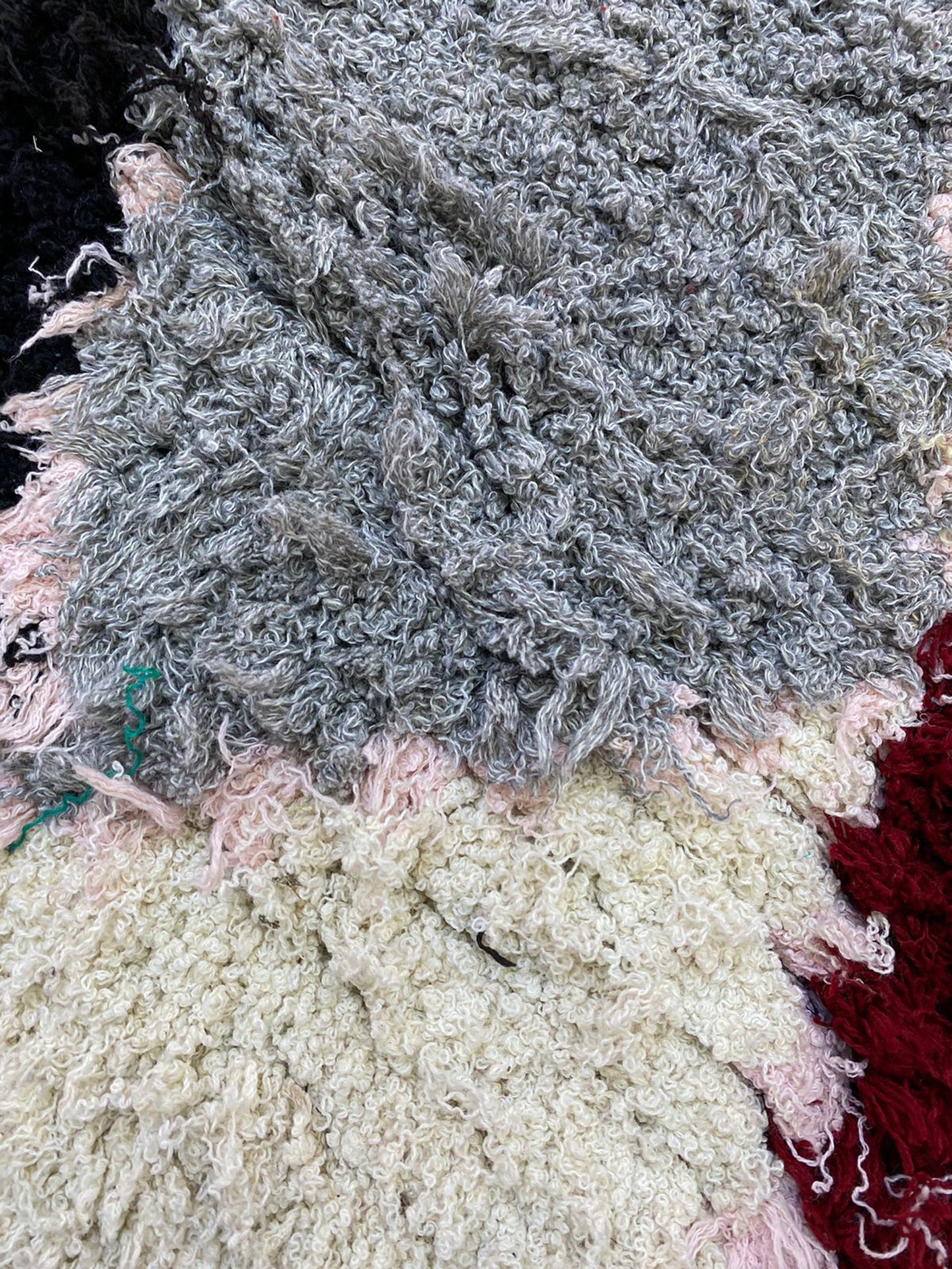 Tapis berbère tissé à la main coloré, tapis marocain étroit 3x6