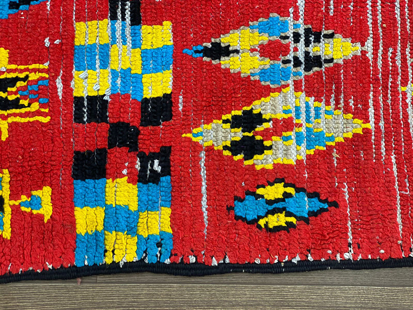 Moroccan runner Rug, 3x8 Berber vintage woven Rug.