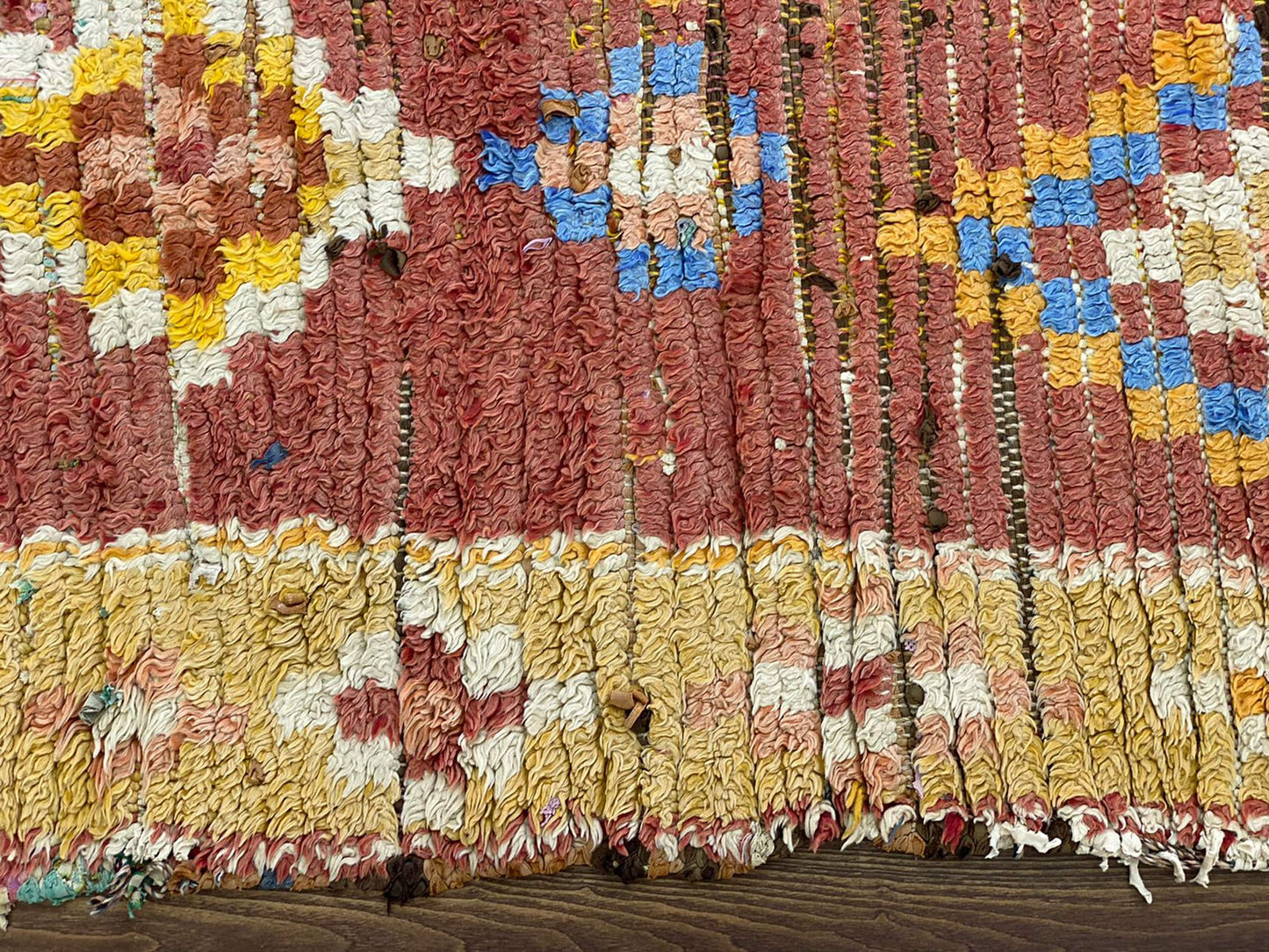 4x9 Extra large Moroccan Berber vintage area Rug. Faded used Berber Rugs.