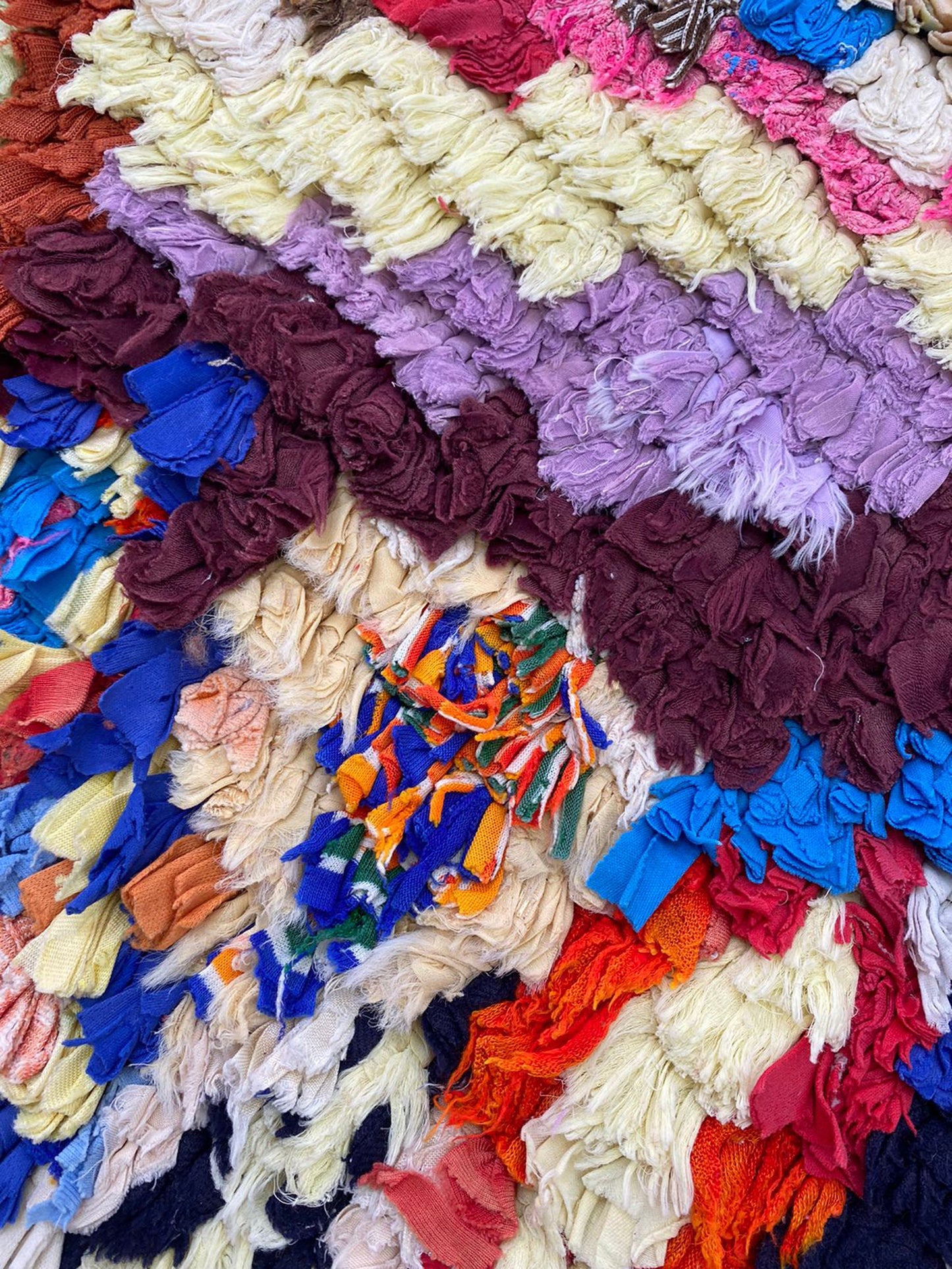 Boucherouite vintage Moroccan Berber colorful Rugs. 3 By 6 Bohemian Chevron unique Handwoven narrow Small runner Rug.