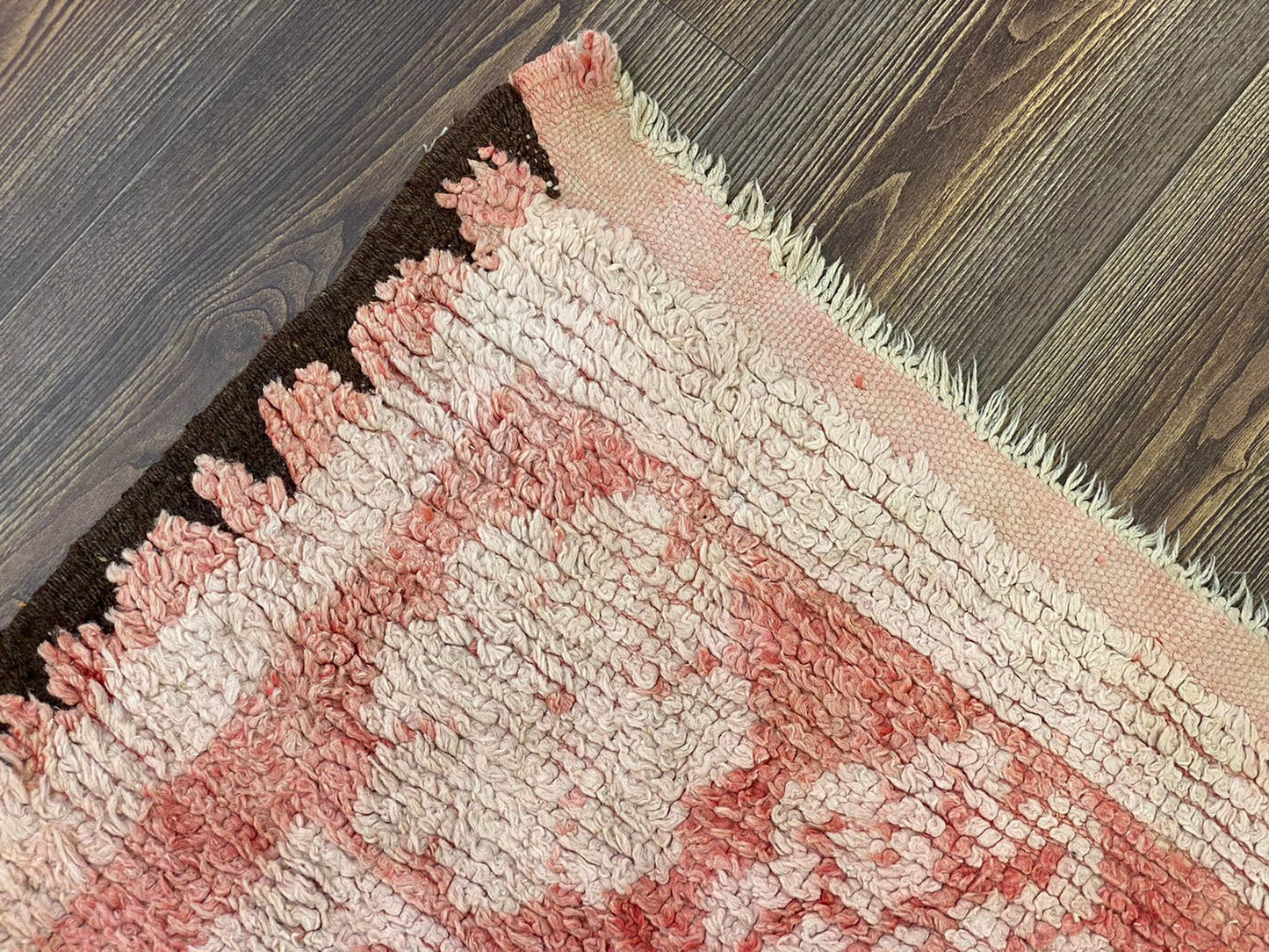 5x9 large Vintage cotton Rug.