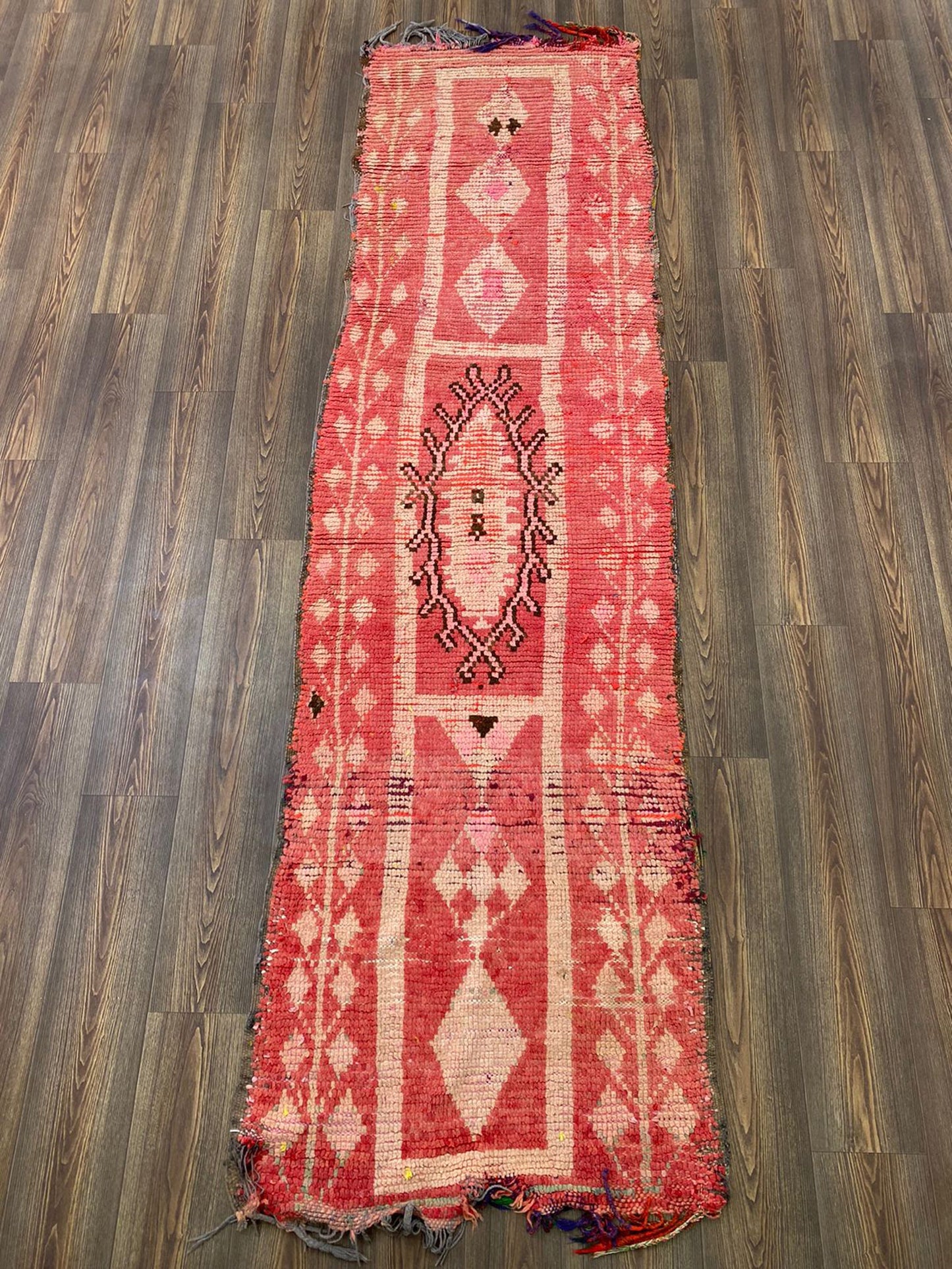 3x10 Vintage Berber Area Rug.