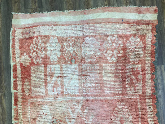 5x9 large Vintage cotton Rug.