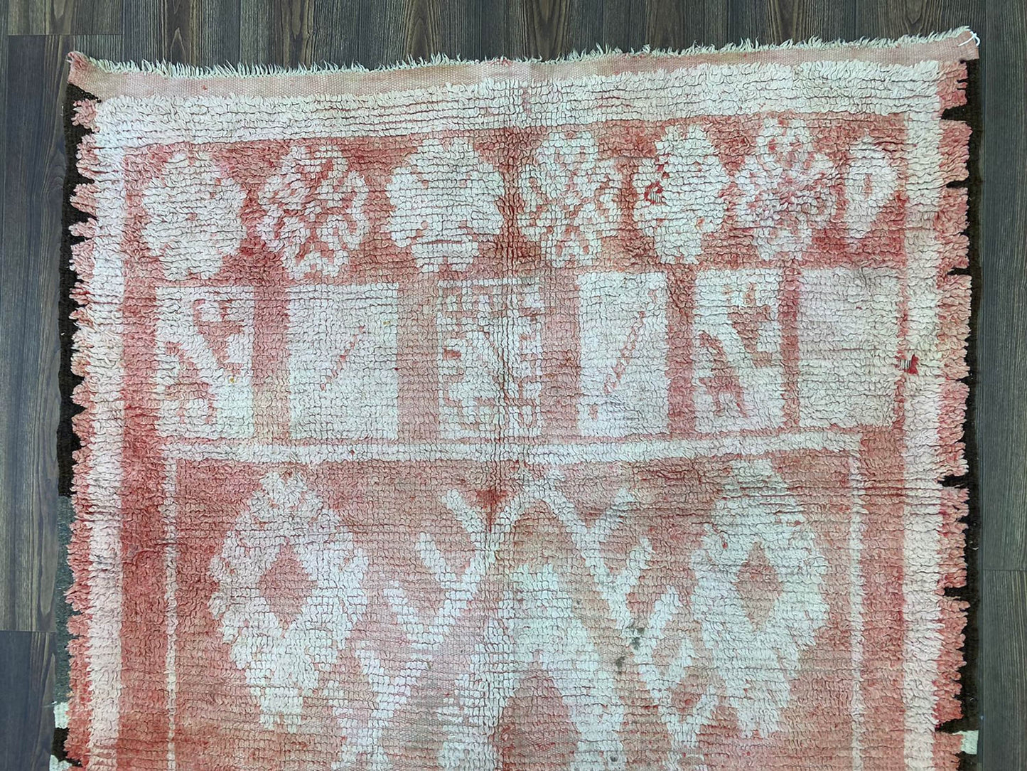 5x9 large Vintage cotton Rug.