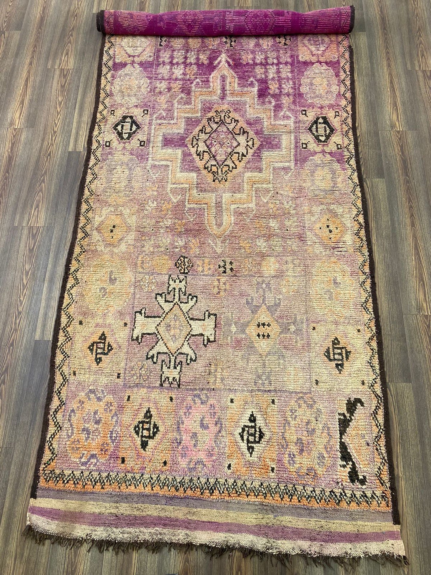 5x12 Large Moroccan worn area Rug.