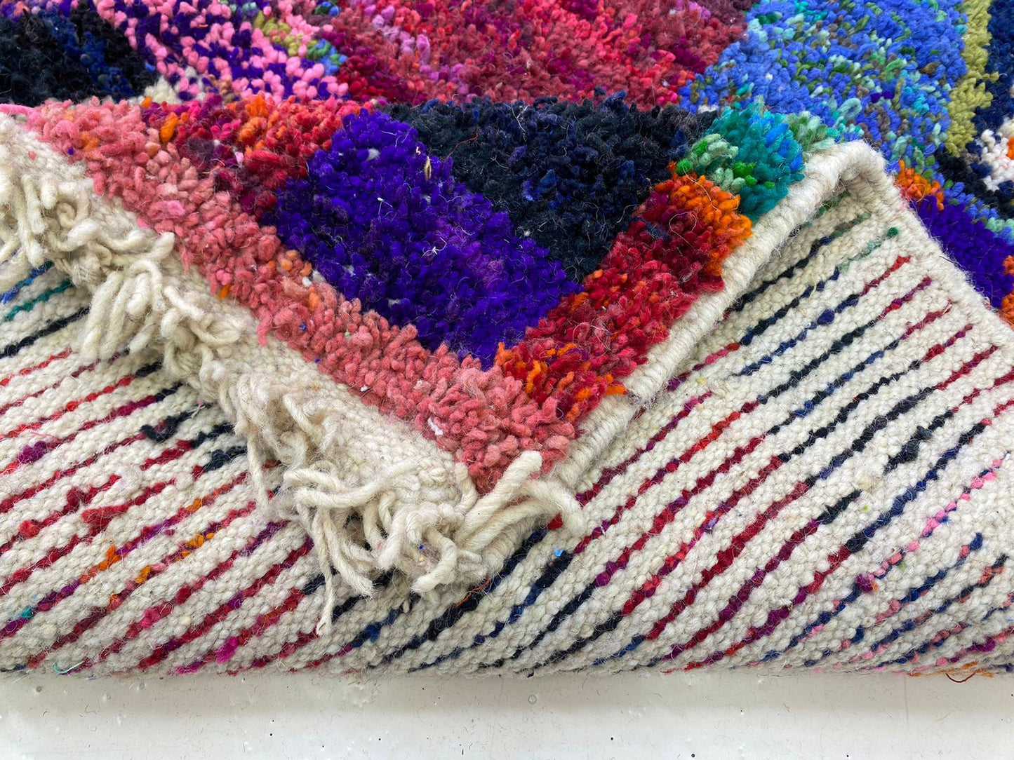 Handmade Moroccan Berber abstract area rugs.