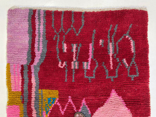 Tapis berbère personnalisé fait main, tapis marocains en laine personnalisés pour le salon.