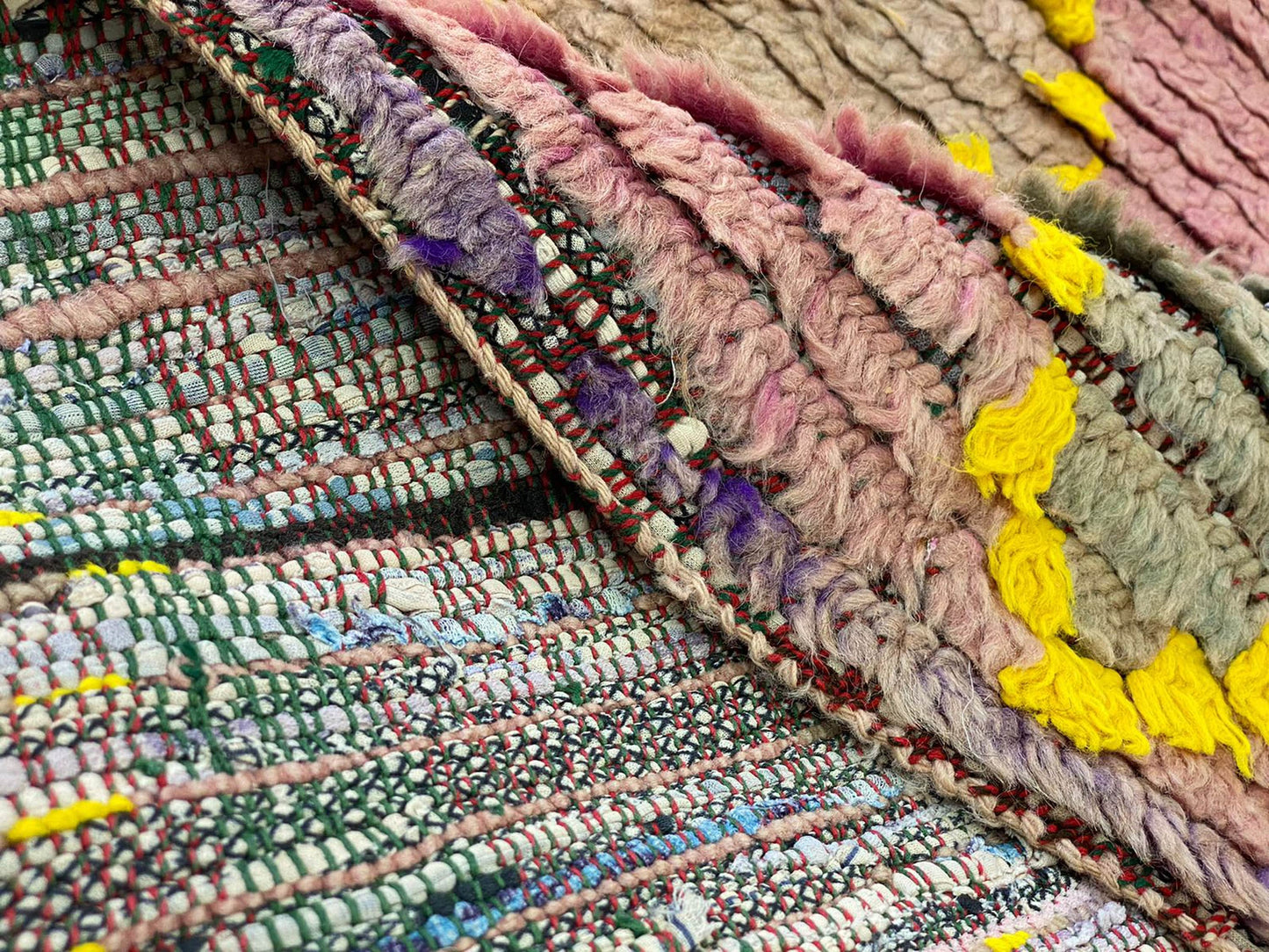 Moroccan colorful diamond 3x8 runner rug.