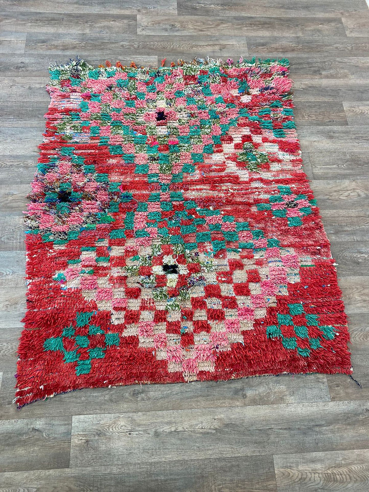 Moroccan Berber checker 5x6 rug.
