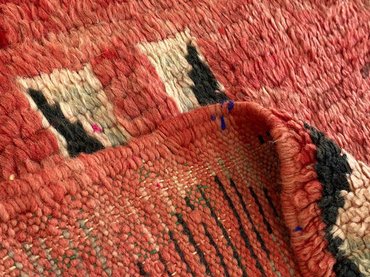 Moroccan vintage Berber 4.5x7 carpet.