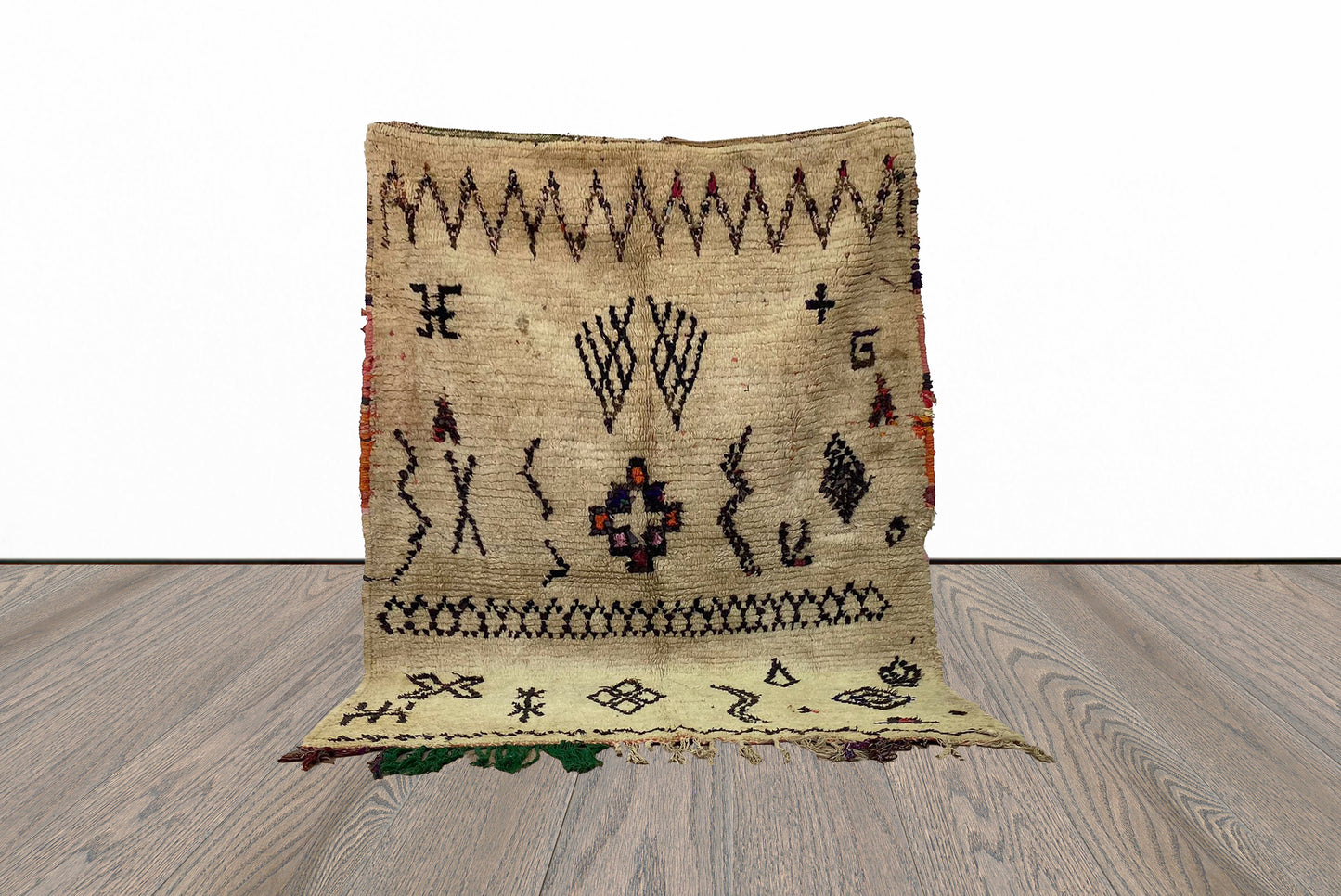 5x6 FT Moroccan woven unique area rugs.