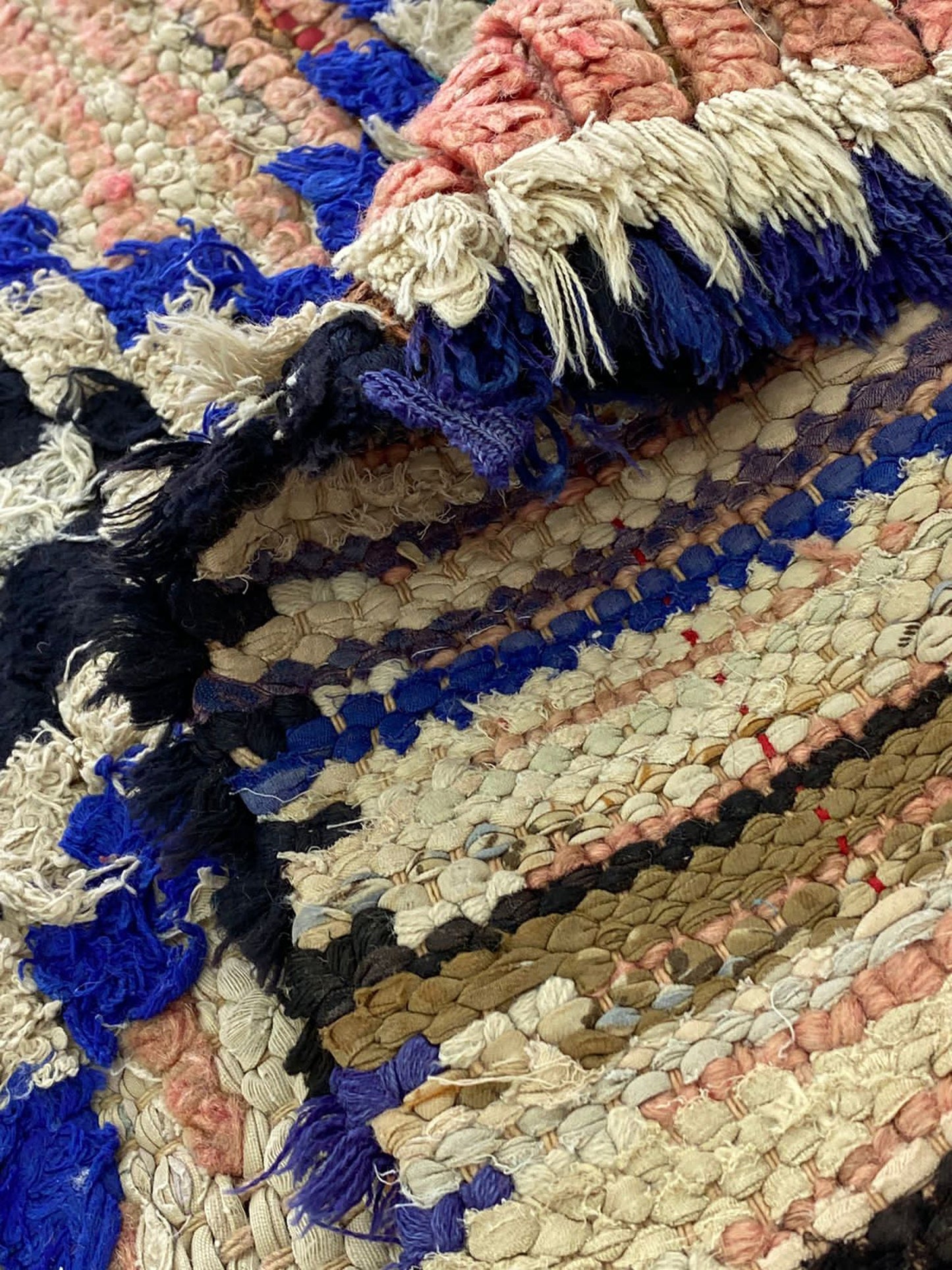 3x7 FT boho colorful Moroccan runner rug.