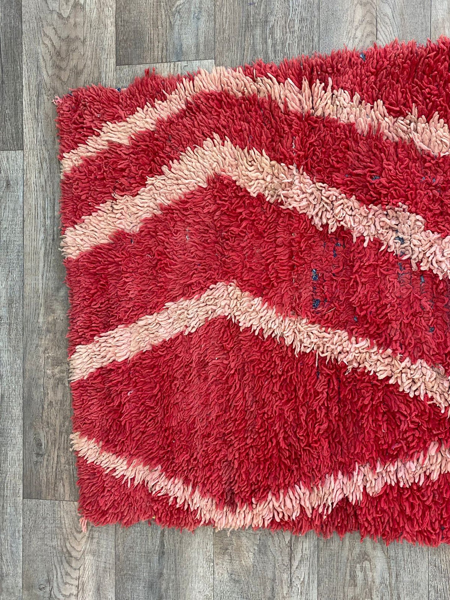 3x10 FT Berber wool Moroccan woven runner rug.