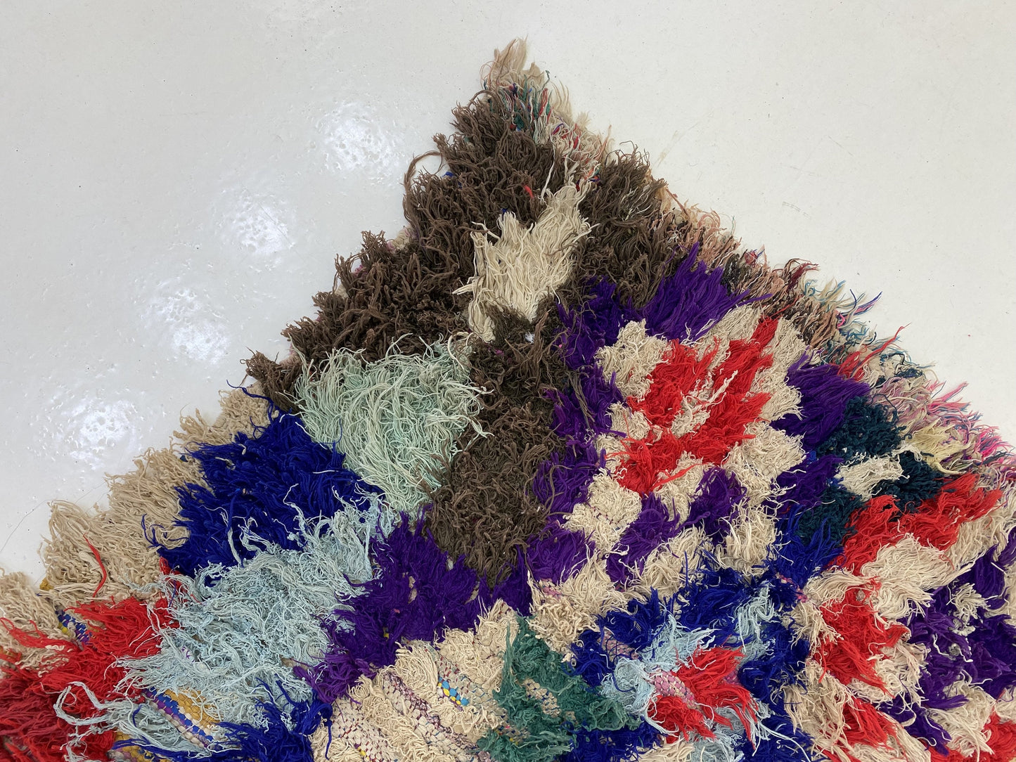 Moroccan colorful runner rug 3x6.