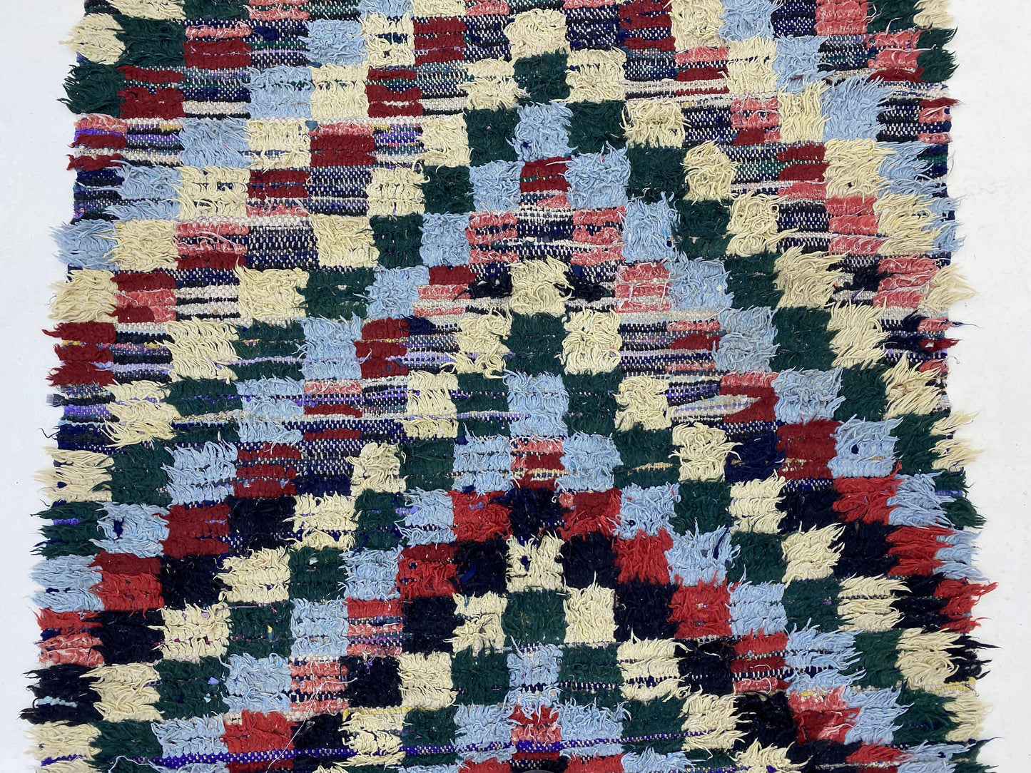 Moroccan vintage long runner rug 3x10 ft.