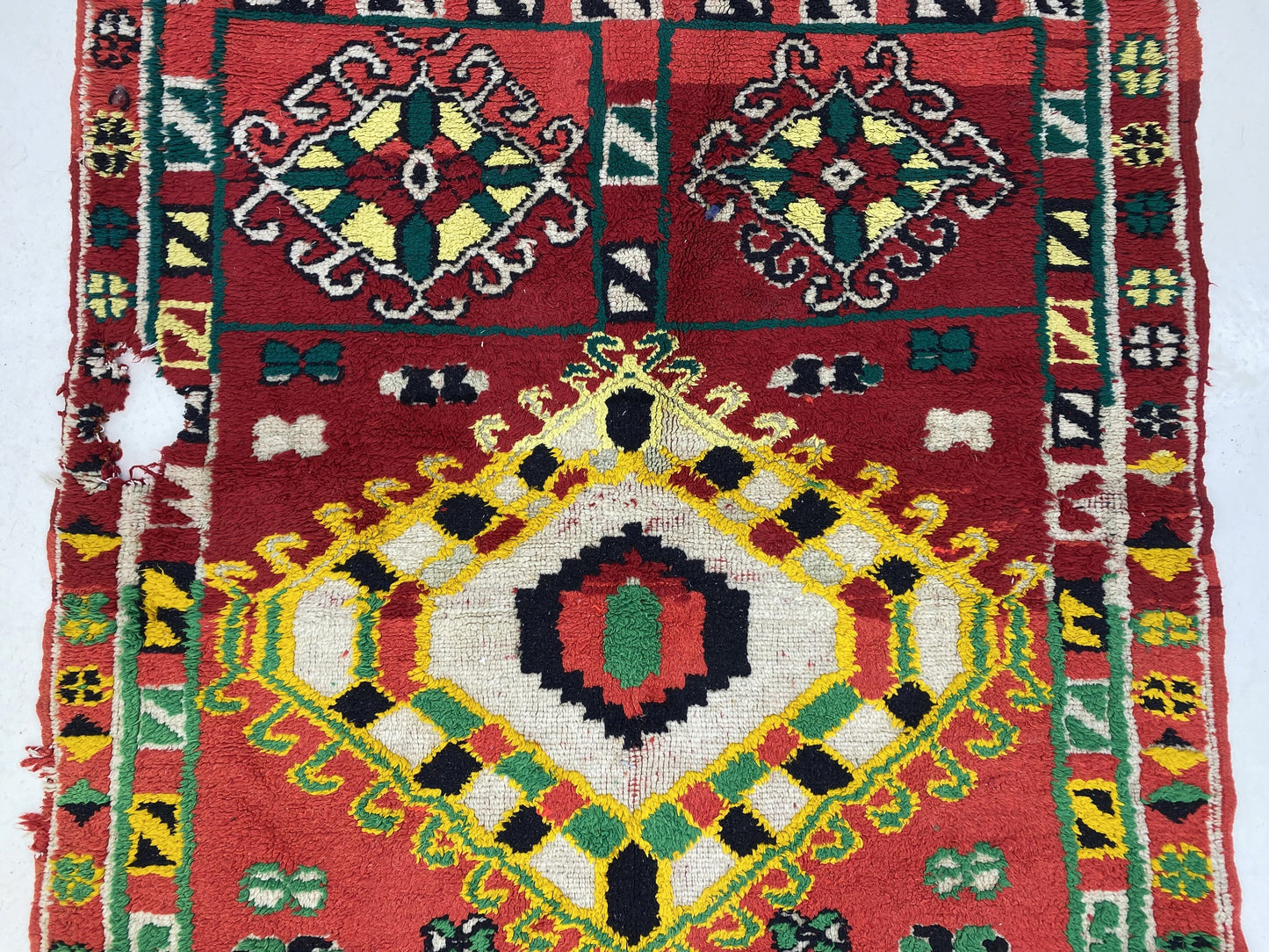 Moroccan colorful Berber area rug 5x7 ft.