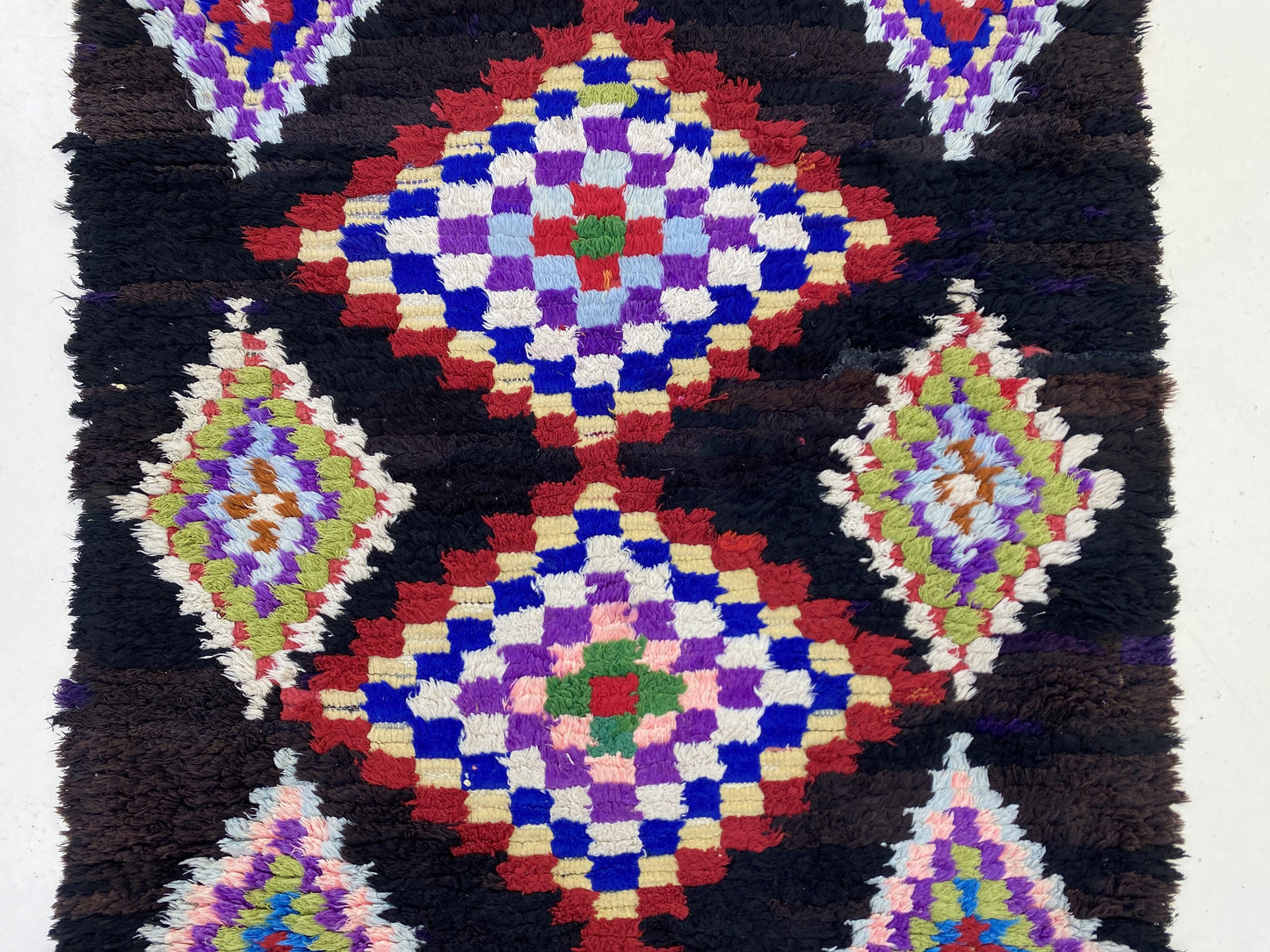 Moroccan woven Colorful runner rug 3x6 ft.