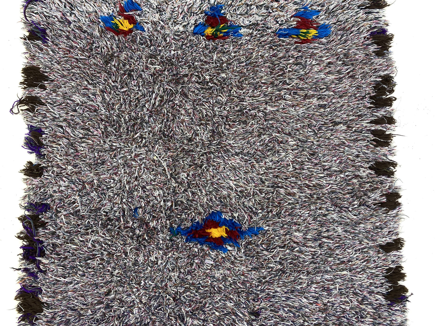 Unique Vintage Moroccan Woven Runner Rug 3x8.