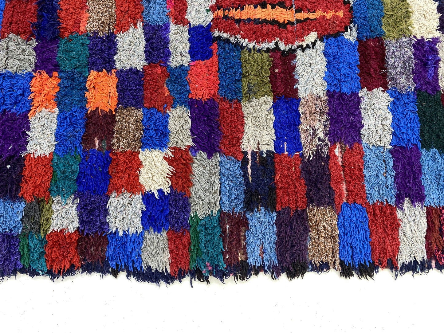 Moroccan Vintage Colorful Area Rug 4x8.