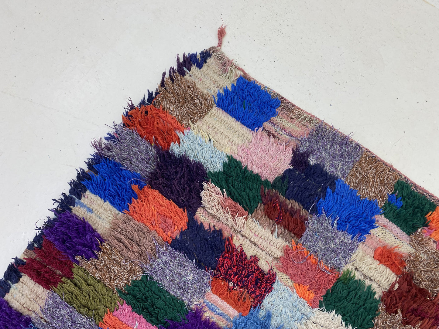 Moroccan Vintage Colorful Area Rug 4x8.