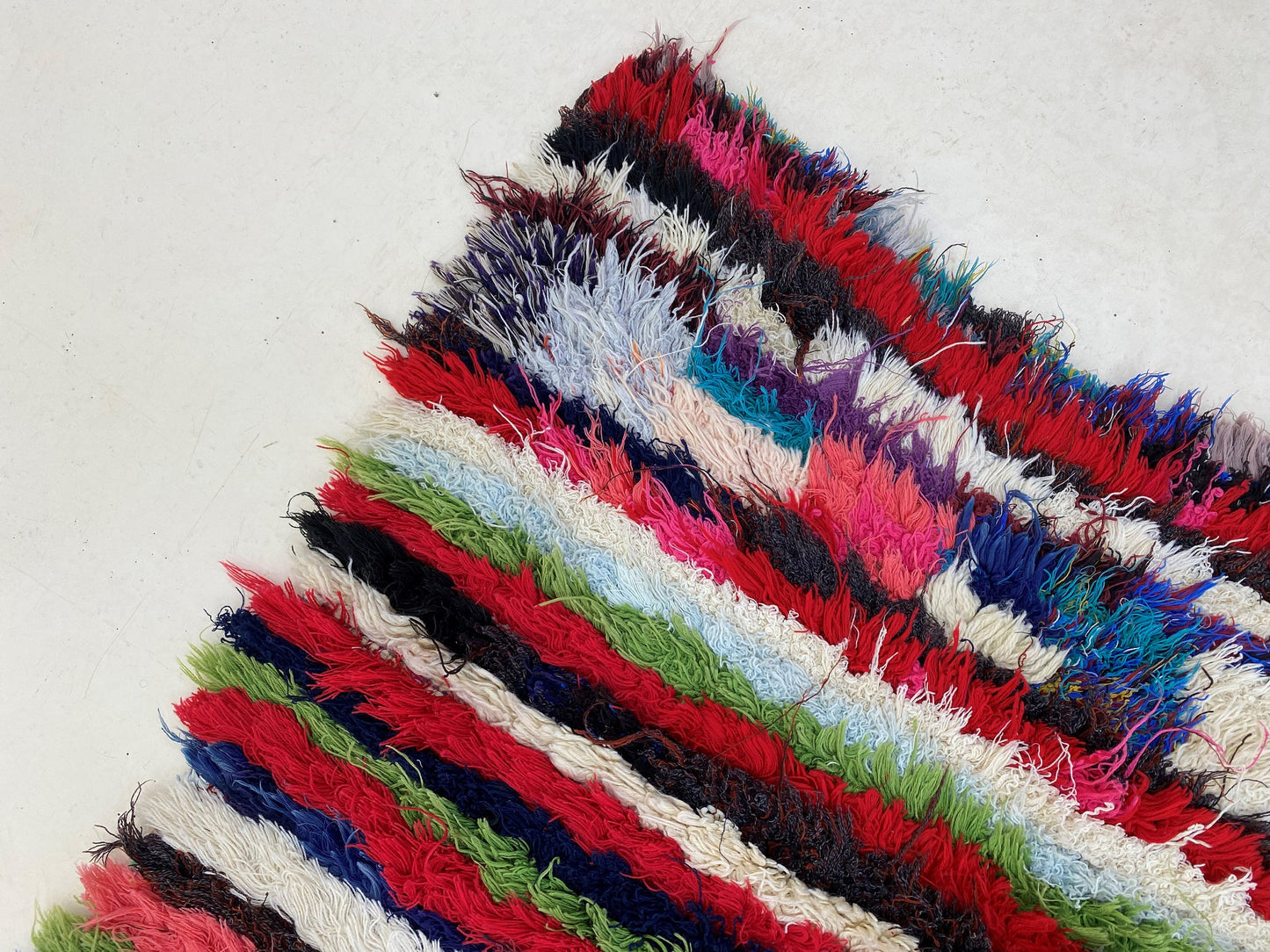 Narrow colorful striped rug runner,narrow Moroccan 2x9 runner rug.