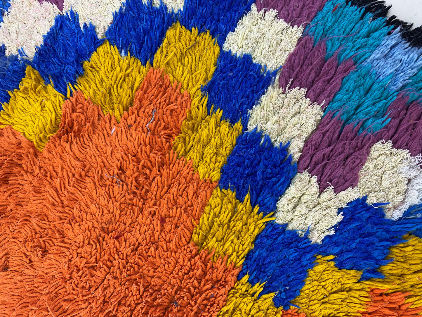 Berber Moroccan 3x6 rug runner, small colorful runner rug.