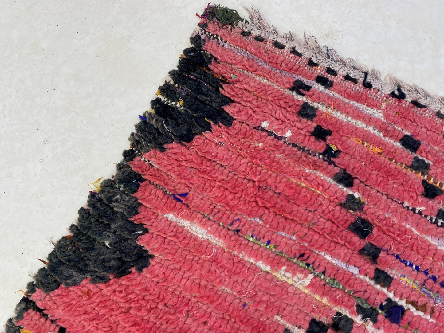 Narrow vintage red runner rug 4x12, Moroccan Berber rug runner.