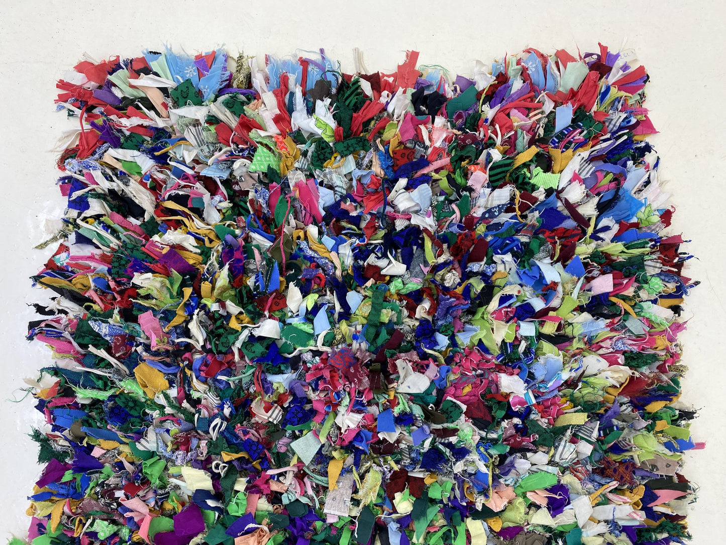 Boucherouite Moroccan RUG, colorful runner rug 3x9.