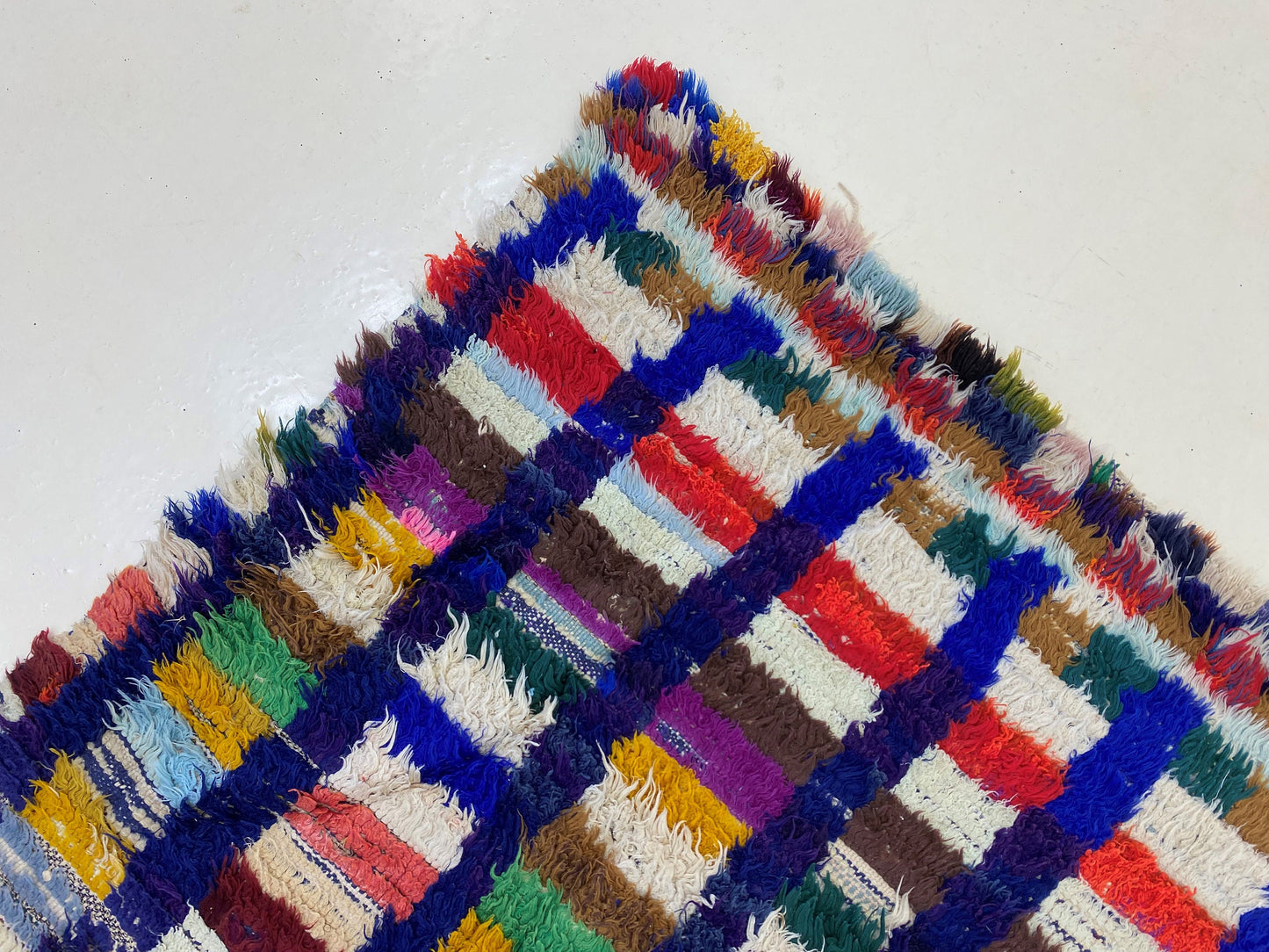 Moroccan vintage woven runner rug 3x6, tribal runner rug.