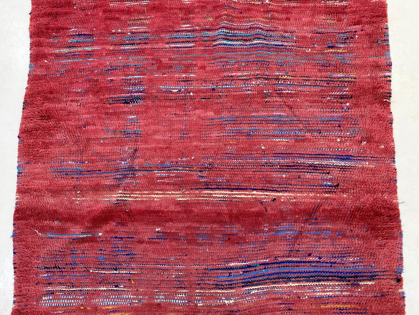 Moroccan solid Area Rug 5x9, wool Vintage woven rug.