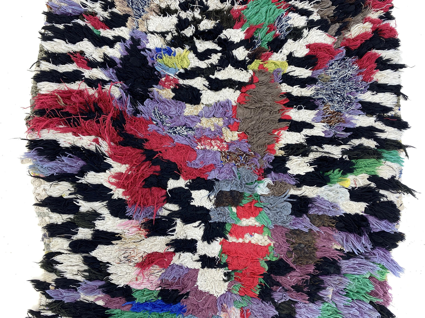 Moroccan vintage Berber runner rug 2x7 ft.