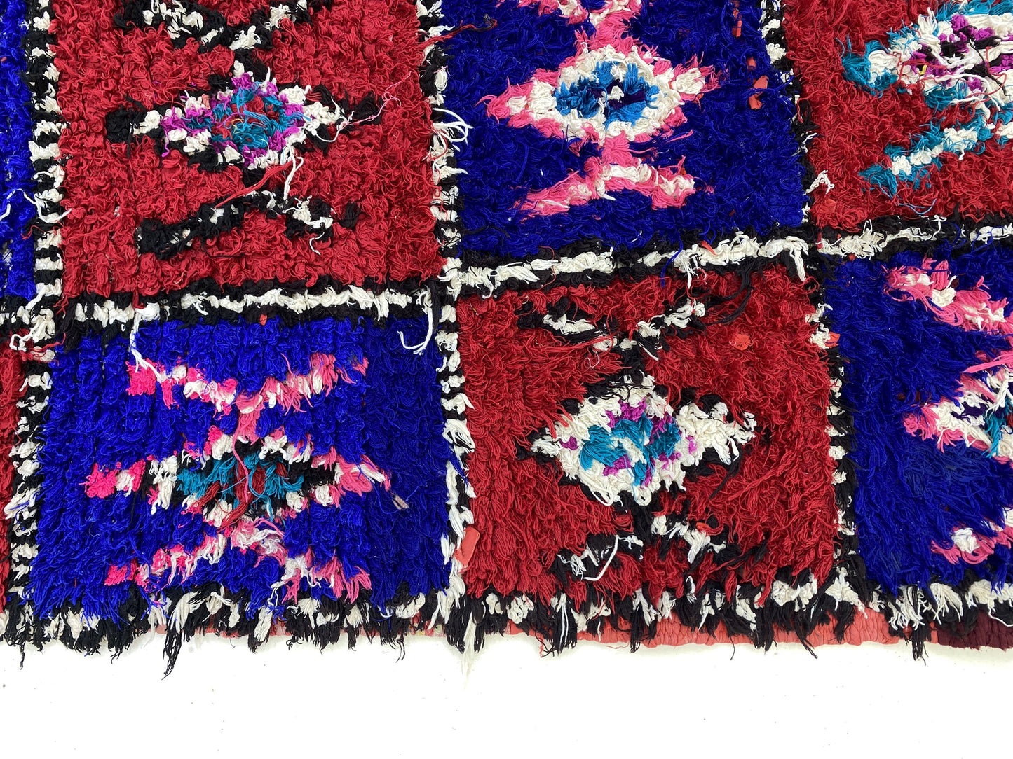 Moroccan Vintage Berber Woven Runner Rug 3x8.