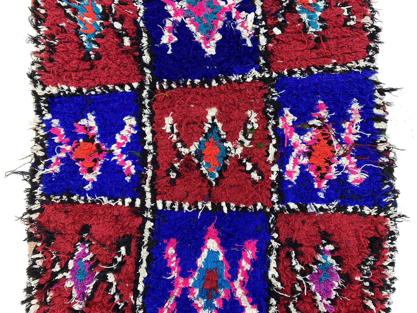 Moroccan Vintage Berber Woven Runner Rug 3x8.