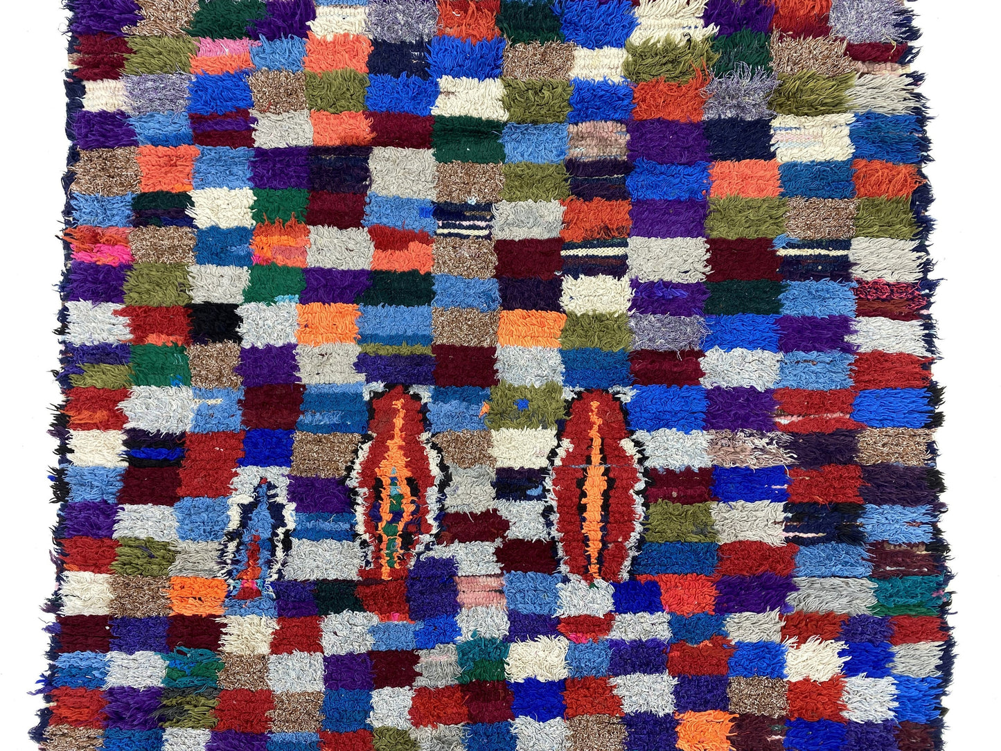 Moroccan Vintage Colorful Area Rug 4x8.