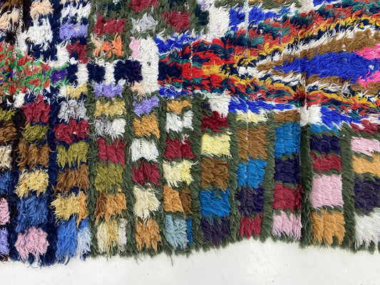 3x9 Moroccan Vintage Narrow Rug Runner.