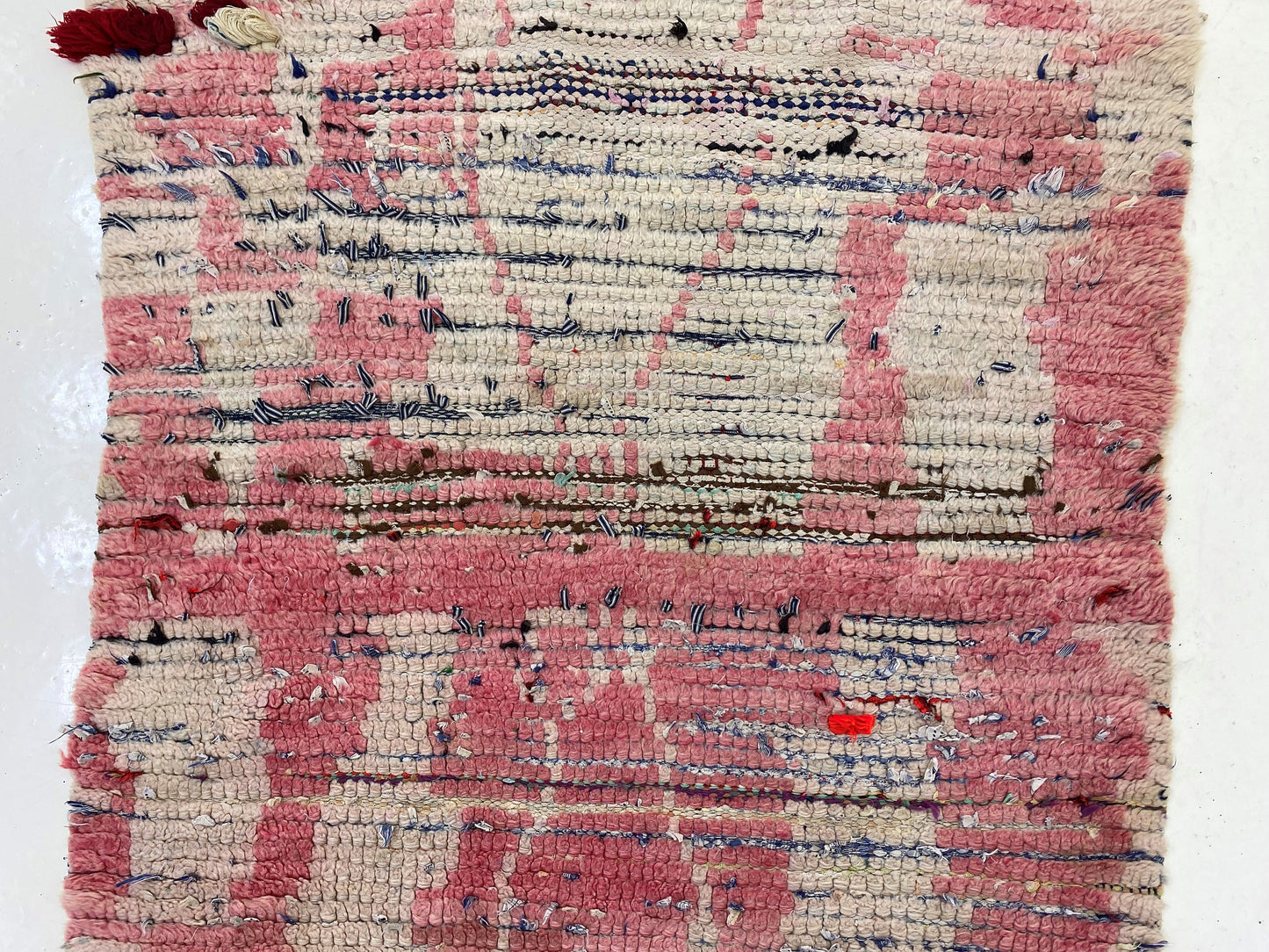 Moroccan vintage runner rug 3x8, Long Berber rug runner.