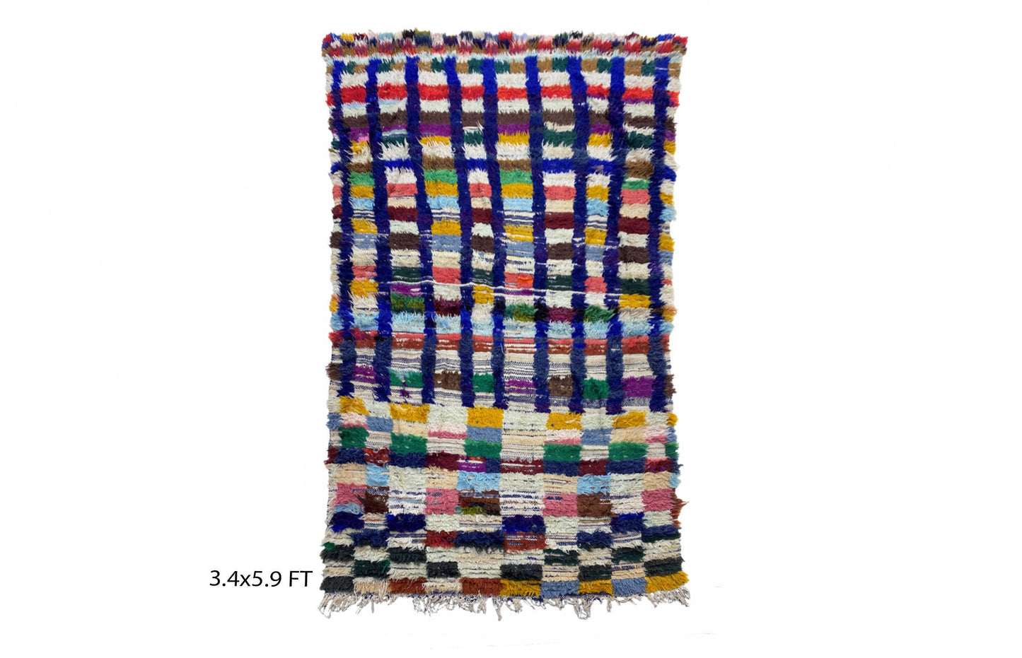 Moroccan vintage woven runner rug 3x6, tribal runner rug.