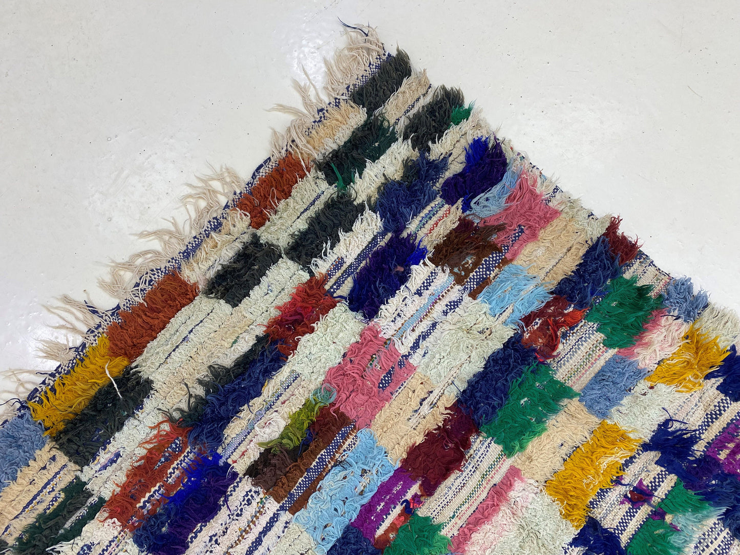 Moroccan vintage woven runner rug 3x6, tribal runner rug.