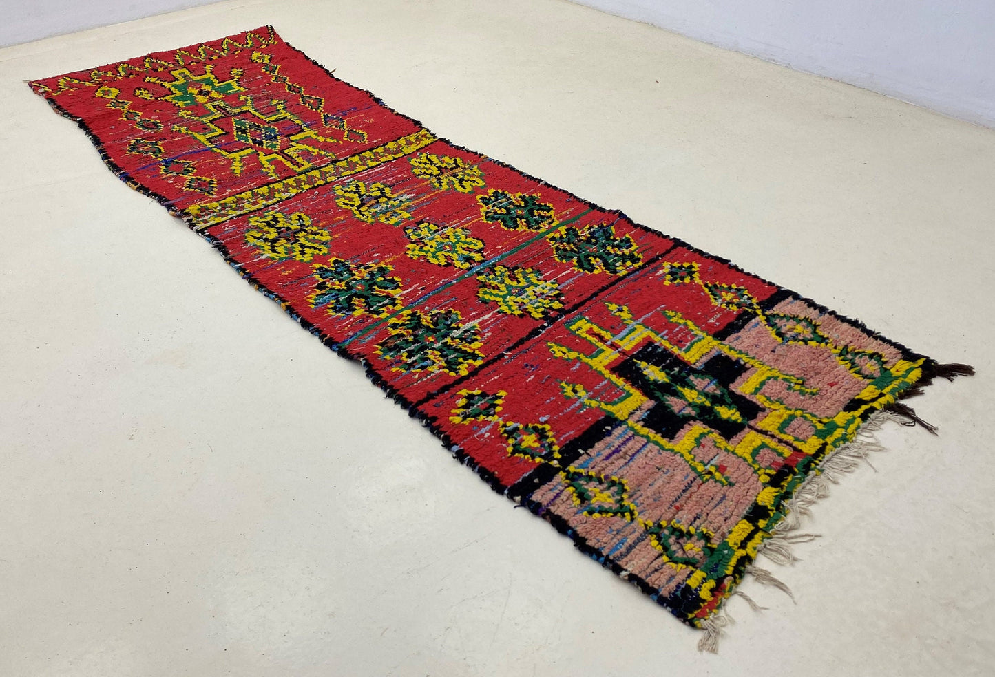 Moroccan runner, Vintage Berber runner rug 3x9.