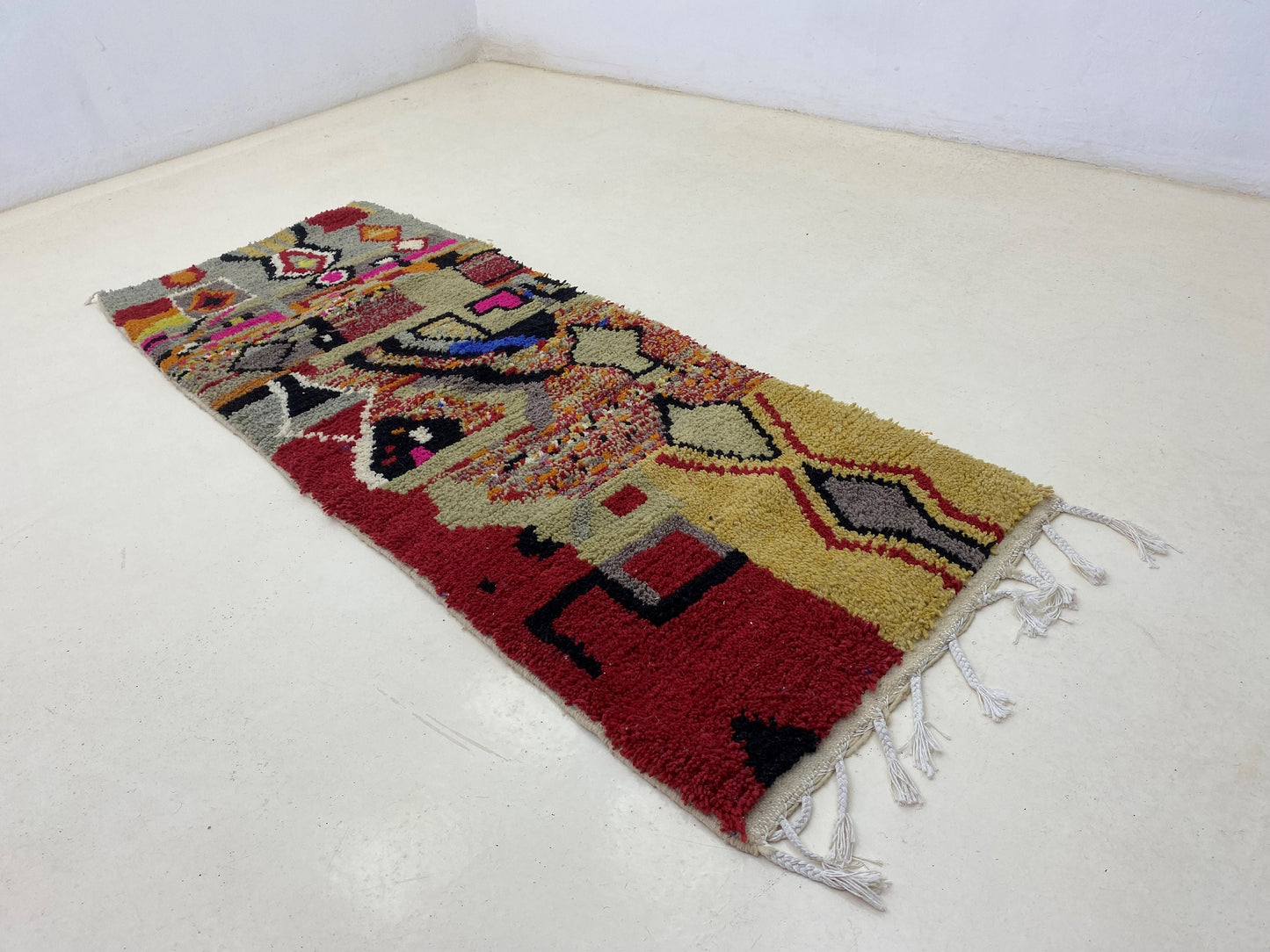 Moroccan custom rug, colorful handmade wool rugs, Berber rugs for living room.