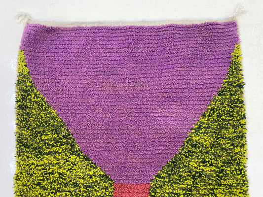 handmade Berber rug, Custom colorful Moroccan Berber Rug, Handcrafted kitchen rug.